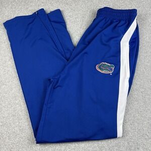 Vintage Florida Gators Pants Men's Medium Blue Polyester Stripe Joggers 90s NCAA